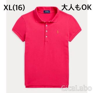 ラルフローレン(Ralph Lauren)の【新品】ラルフローレン ポロシャツ ピンク XL(16)(Tシャツ/カットソー)