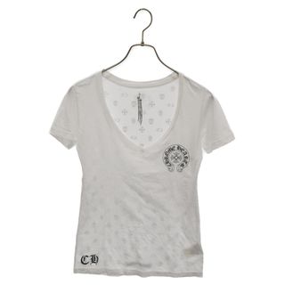 クロムハーツ(Chrome Hearts)のCHROME HEARTS クロムハーツ RS3 CROSS TEE アールエススリー Vネック 半袖Tシャツ ブラック(Tシャツ/カットソー(半袖/袖なし))