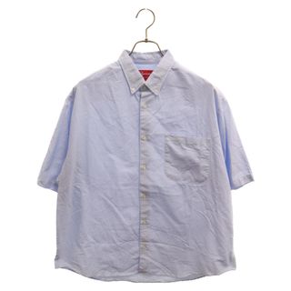 シュプリーム(Supreme)のSUPREME シュプリーム 23SS Loose Fit S/S Oxford Shirt ルーズ フィット オックスフォード ボタンダウン 半袖シャツ ブルー(シャツ)