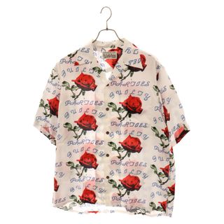 ワコマリア(WACKO MARIA)のWACKO MARIA ワコマリア 22SS HAWAIIAN SHIRT S/S ローズ ハワイアン 半袖アロハシャツ ホワイト 22SS-WMS-HI04(シャツ)