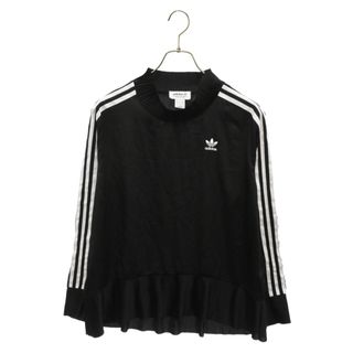 アディダス(adidas)のadidas アディダス サイドライン サテンフリル ゲーム長袖Tシャツ ブラック レディース BR4545(Tシャツ/カットソー(七分/長袖))