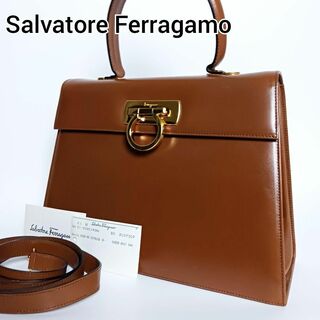 Salvatore Ferragamo - 良品 サルヴァトーレフェラガモ ガンチーニ ハンドバッグ 2way ショルダー