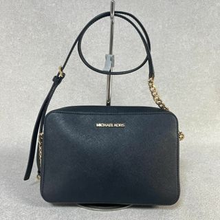 Michael Kors - マイケルコース ショルダーバッグ ロゴ ゴールドチェーン ブラック 黒