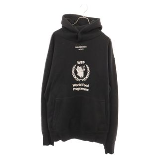 バレンシアガ(Balenciaga)のBALENCIAGA バレンシアガ 18AW WFP Logo Pullover Parka ロゴプルオーバーパーカー ブラック 541709 TCV34(パーカー)