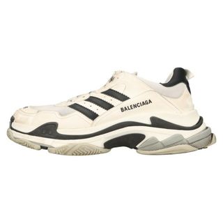 バレンシアガ(Balenciaga)のBALENCIAGA バレンシアガ ×adidas TRIPLE S アディダス トリプルエス ダッドスニーカーシューズ ホワイト/ブラック 710021(スニーカー)