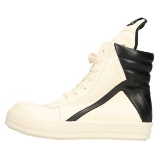 リックオウエンス(Rick Owens)のRick Owens リックオウエンス 21SS GEO BASKET ジオバスケット ハイカットスニーカー ミルク/ブラック(スニーカー)