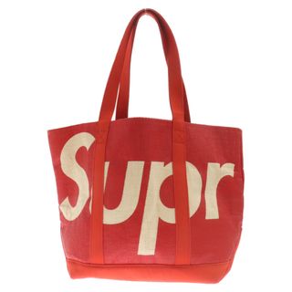 シュプリーム(Supreme)のSUPREME シュプリーム 20SS Raffia Tote Bag ラフィアトートバッグ ハンドバッグ レッド(トートバッグ)