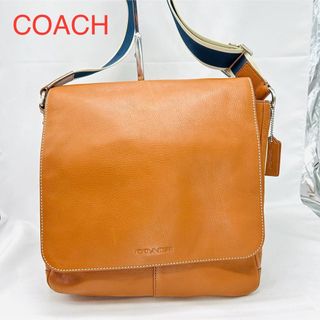 コーチ(COACH)の美品　COACH コーチ　ショルダーバッグ　レザー　本革　希少　ブラウン(ショルダーバッグ)