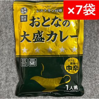 おとなの大盛カレー 中辛 レストラン仕様 250g×7袋セット(レトルト食品)