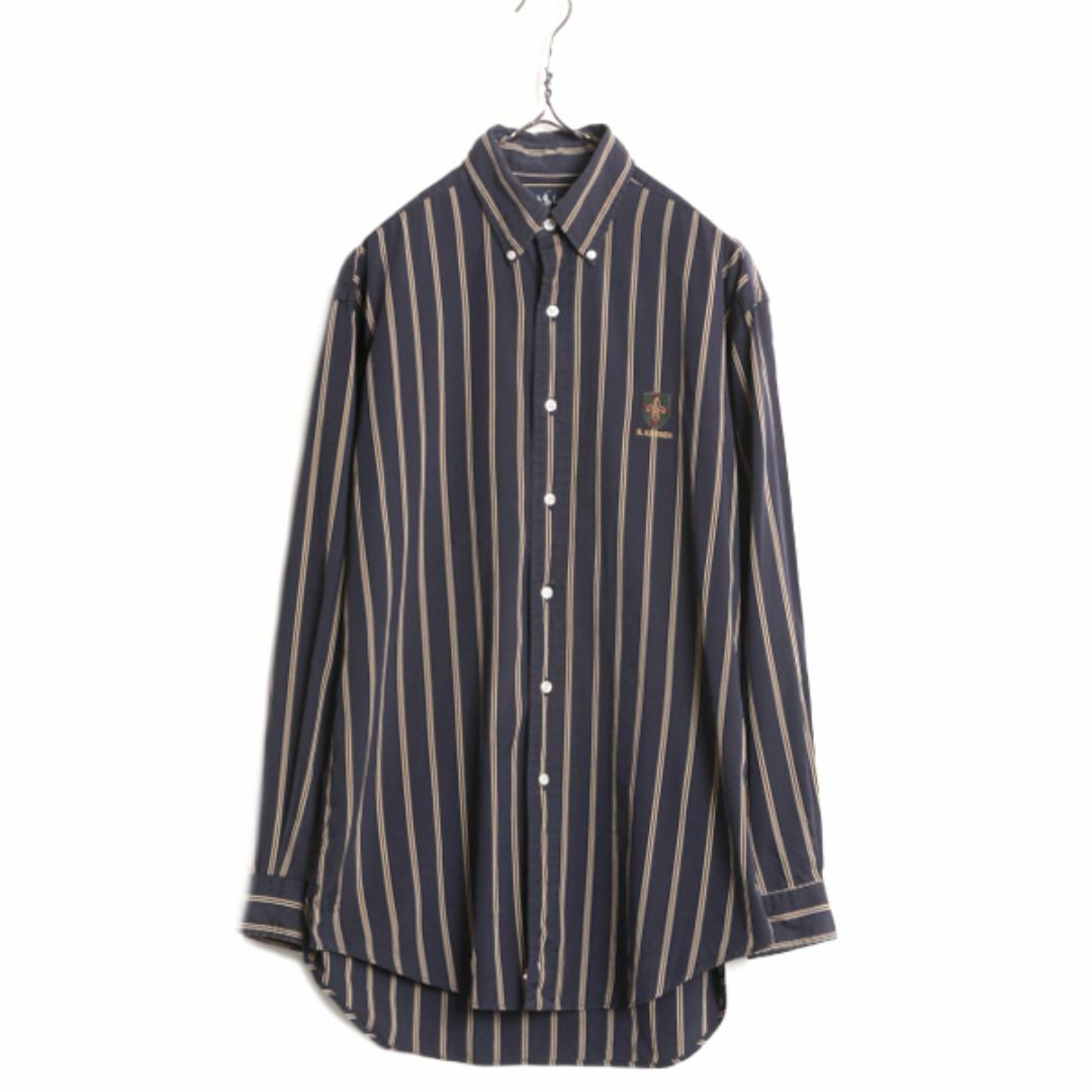 Ralph Lauren - 90s ラルフローレン ストライプ 長袖 ボタン Ralph Lauren - 90s ラルフローレン ストライプ 長袖 ボタン