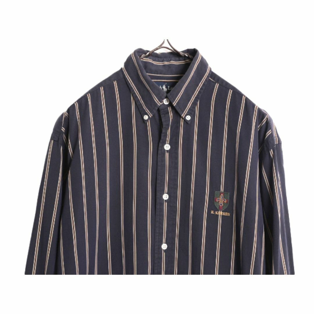 Ralph Lauren - 90s ラルフローレン ストライプ 長袖 ボタン Ralph Lauren - 90s ラルフローレン ストライプ 長袖 ボタン