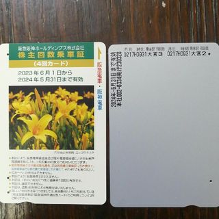 阪急　株主優待　2枚　(注)有効は、2024/5/31迄(鉄道乗車券)