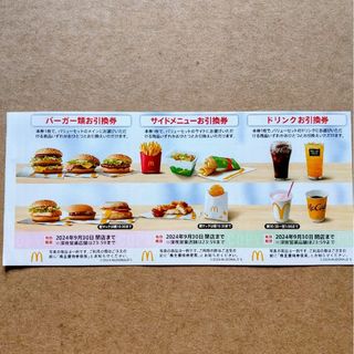 マクドナルド　株主優待券　1シート