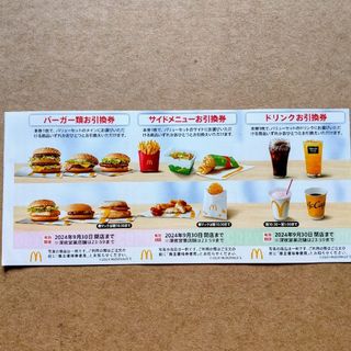 マクドナルド　株主優待券　1シート