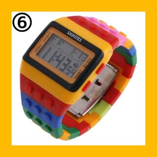 腕時計No.6 デジタル ブロック メンズ レディース 子供 カラフル(腕時計(デジタル))