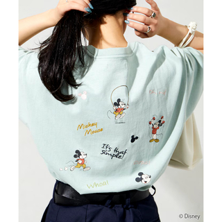 ディズニー(Disney)の【新品タグ付き】Mickey Mouse/刺繍 プリント 半袖 Tシャツ(Tシャツ(半袖/袖なし))