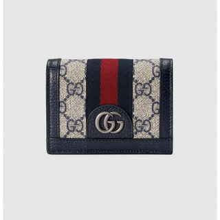 グッチ(Gucci)の即日発送　GGカードケース　ウォレット　オフィディア　ベージュ&ブルースプリーム(折り財布)