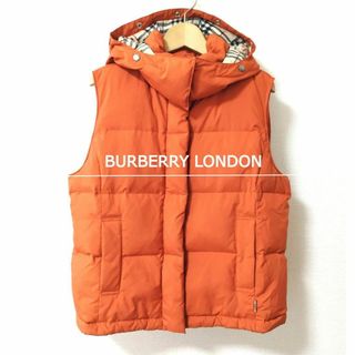 BURBERRY - 良品 綺麗 バーバリーロンドン 2WAY フード ジップアップ ダウンベスト