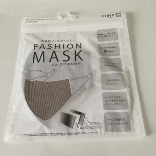 ジーユー(GU)のGU FASHION MASK(日用品/生活雑貨)