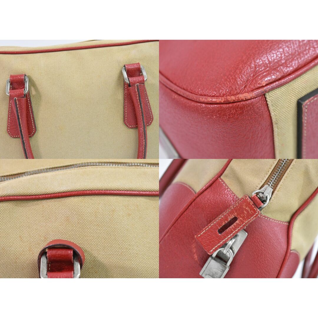 PRADA - 本物 プラダ PRADA キャンバス ミニ ボストンバッグ PRADA - 本物 プラダ PRADA キャンバス ミニ ボストンバッグ
