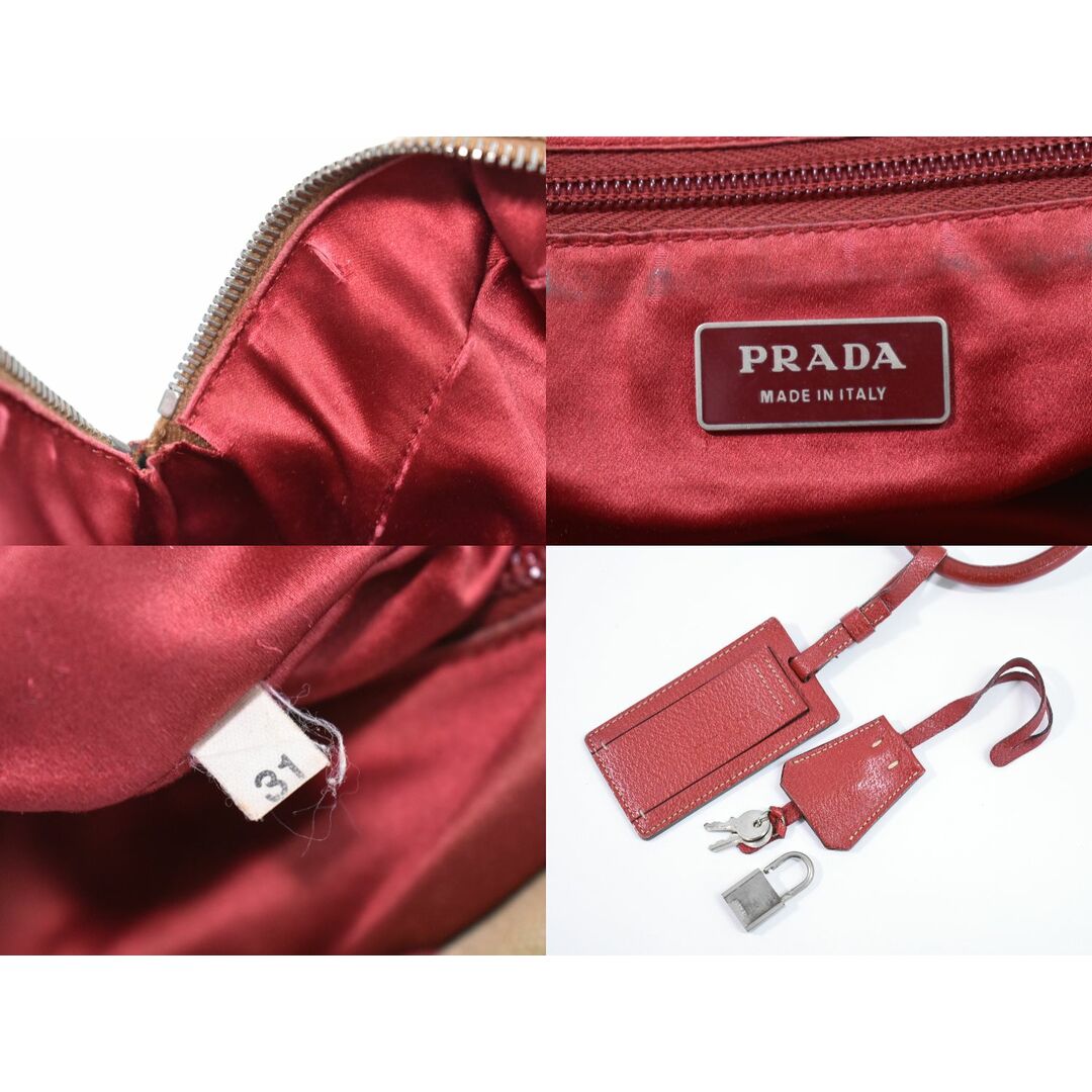 PRADA - 本物 プラダ PRADA キャンバス ミニ ボストンバッグ PRADA - 本物 プラダ PRADA キャンバス ミニ ボストンバッグ