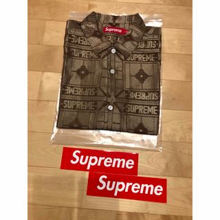 シュプリーム(Supreme)の【新品】Supreme Tray Jacquard S/S Shirt Tan(シャツ)