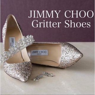 ジミーチュウ(JIMMY CHOO)のジミーチュウ　グリッターシューズ(ハイヒール/パンプス)