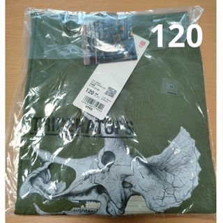 ユニクロ(UNIQLO)のユニクロ　恐竜　キッズTシャツ　120サイズ(Tシャツ/カットソー)