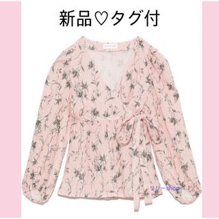 ジェラートピケ(gelato pique)の新品タグ付♡ スナイデルホーム　ダブルガーゼトップス　花柄(ルームウェア)