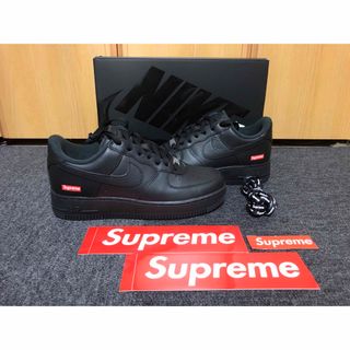 【新品】Supreme Nike Air Force1Low BLACK24.0