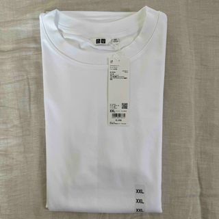 ユニクロ(UNIQLO)のユニクロ エアリズムコットンオーバーサイズTシャツ 5分袖 - ホワイト(Tシャツ(半袖/袖なし))