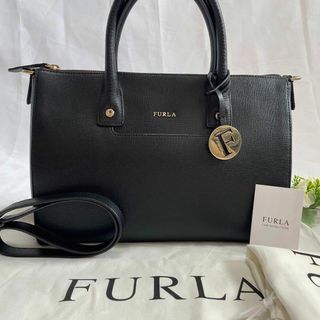 Furla - 【極美品】フルラ リンダ 2way ハンドバッグ レザー A4可 肩掛け 黒