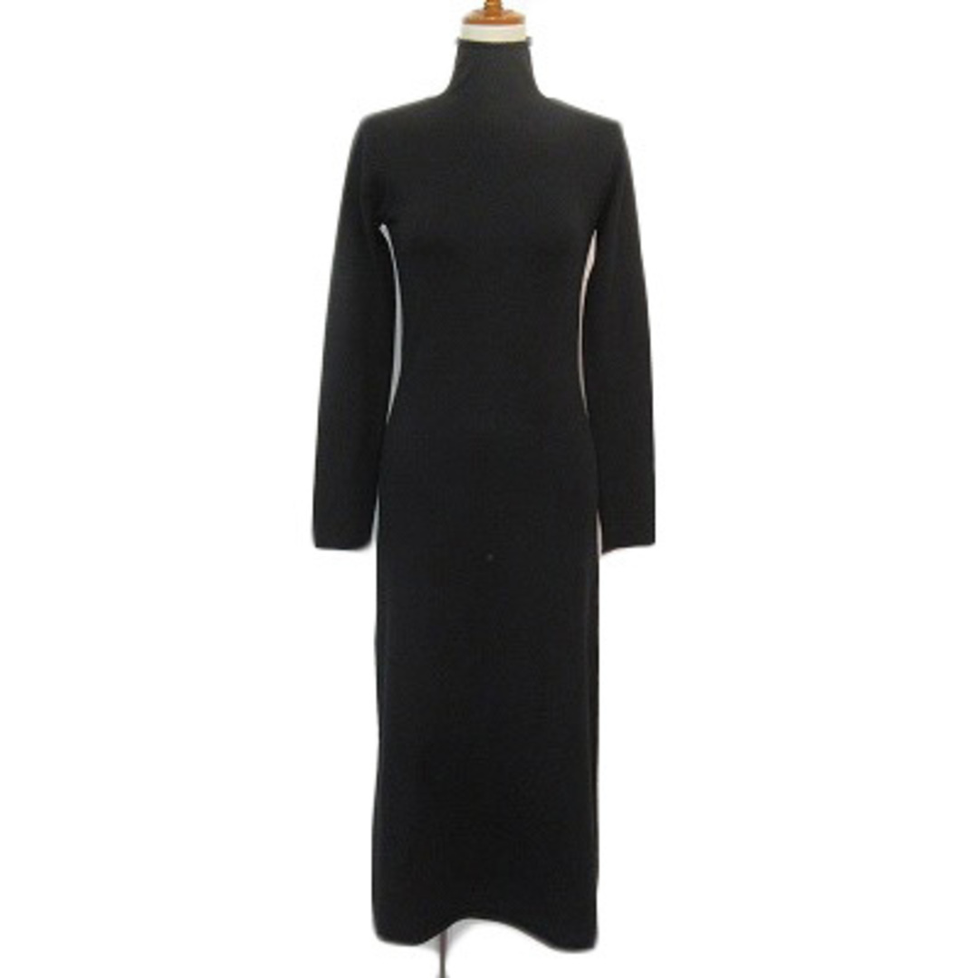 ZARA ロングワンピース ニットワンピース ブラック Mサイズ相当 ZARA ロングワンピース ニットワンピース ブラック Mサイズ相当