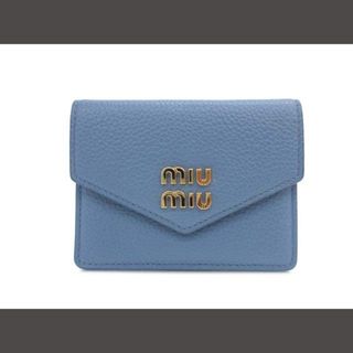 ミュウミュウ(miumiu)のミュウミュウ 5MF031 ヴィッテロダイノ レザー カードホルダー(財布)