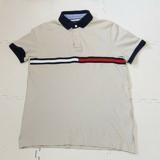 トミーヒルフィガー(TOMMY HILFIGER)のトミーヒルフィガー 刺繍ロゴ 半袖ポロシャツ(ポロシャツ)