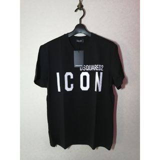 ディースクエアード(DSQUARED2)の【新品・未使用】ディースクエアード　ICON 　Tシャツ　ブラック　サイズXL(Tシャツ/カットソー(半袖/袖なし))