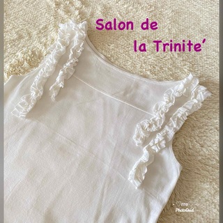 サロンデュラトリニーテ(Salon de la Trinite')のサロンデュラトリニーテ❤︎肩フリル❤︎ノースリーブ カットソー(カットソー(半袖/袖なし))