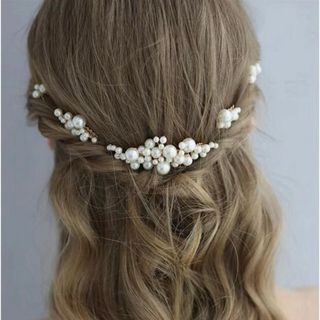 シーイン(SHEIN)のシーイン　SHEIN パール　アクセサリー　結婚式　ウエディング(ヘアピン)