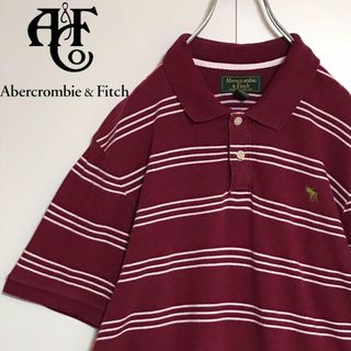 【色落ち感◎】アバクロンビー＆フィッチ　刺繍ロゴ入りポロシャツ　K894(ポロシャツ)
