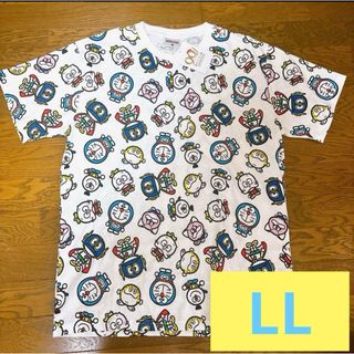 藤子F不二雄　総柄　Tシャツ　LLサイズ　生誕90周年記念　タグ付新品　しまむら(Tシャツ/カットソー(半袖/袖なし))