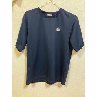 アディダス(adidas)のTシャツ CLIMALITE M 紺色(Tシャツ/カットソー(半袖/袖なし))