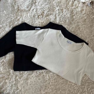 1_OF MINE -UNITED ARROWS -リブTシャツ　２枚セット