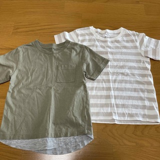 ムジルシリョウヒン(MUJI (無印良品))のキッズ　Tシャツ　2枚セット　サイズ120(Tシャツ/カットソー)