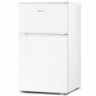 【色: ホワイト】COMFEE' 冷蔵庫 90L 2ドア 右開き ホワイト RC(冷蔵庫)