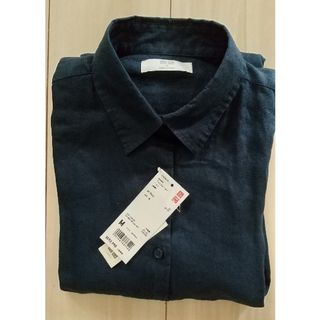 UNIQLO - 新品ユニクロプレミアムリネンレディースシャツ