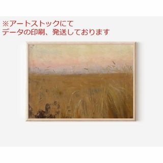 mz ポスター A3 (A4も可) ヴィンテージ風景 ウォールアート 油絵(印刷物)