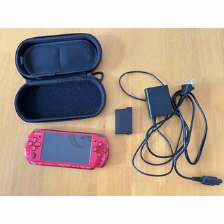 PlayStation Portable - 【美品】PSP3000 ラディアントレッド　ケース付
