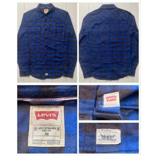 Levi's - LEVI'S BLOCK BUFFALO CHECK ブロック チェック 青 M