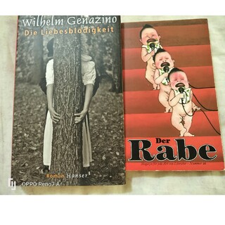 ドイツ語本2冊　Wilhelm Genazino著 + Der Rabe(洋書)