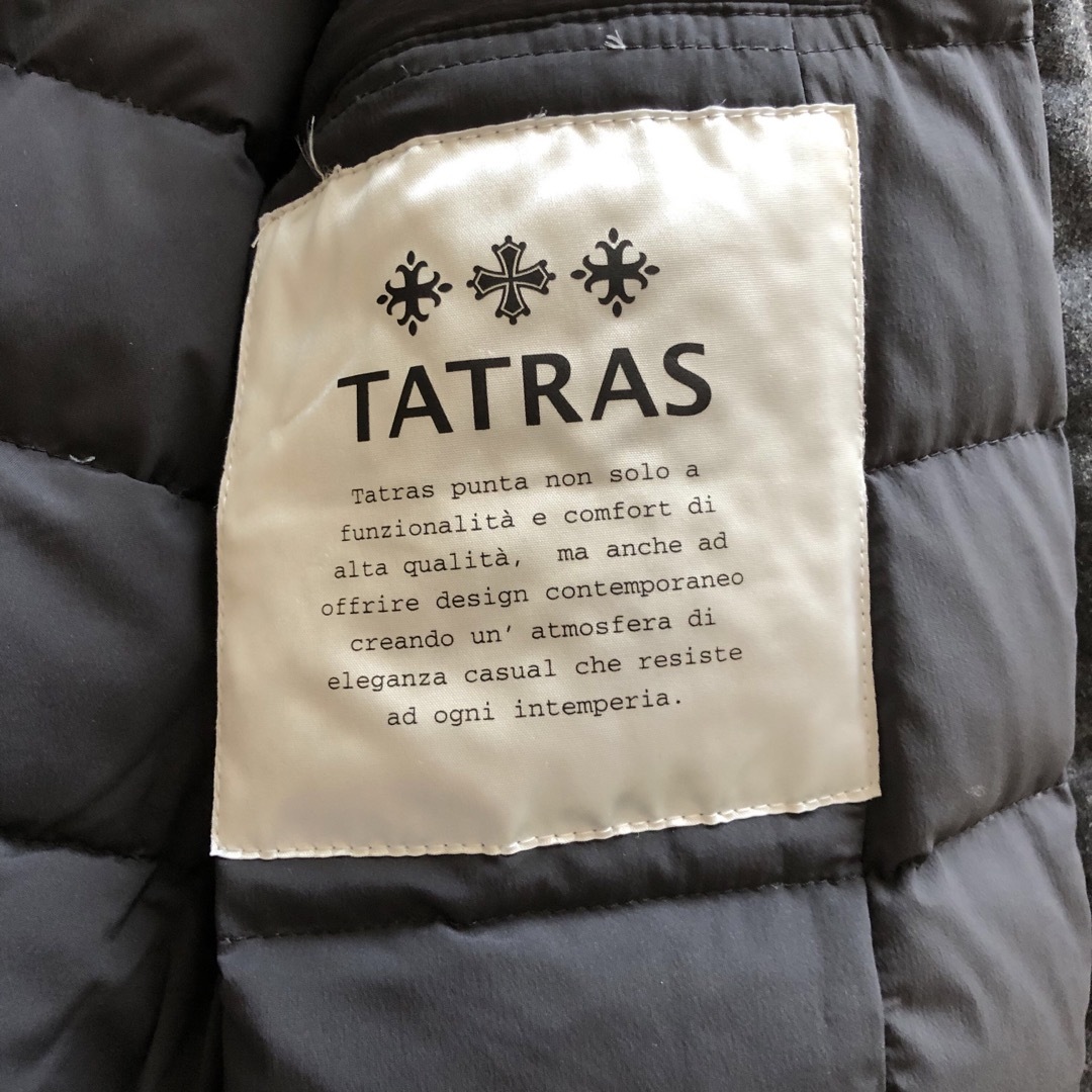 TATRAS♪タトラス♪ダウンコート カシミヤ ネイビー M 女優襟 TATRAS♪タトラス♪ダウンコート カシミヤ ネイビー M 女優襟